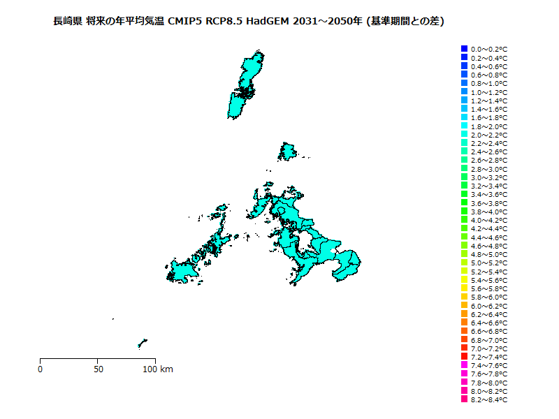 RCP8.5 地図