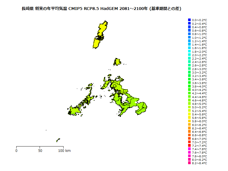 RCP8.5 地図