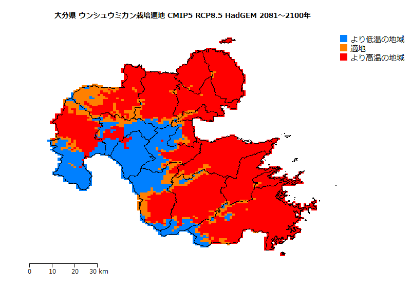 RCP8.5 地図