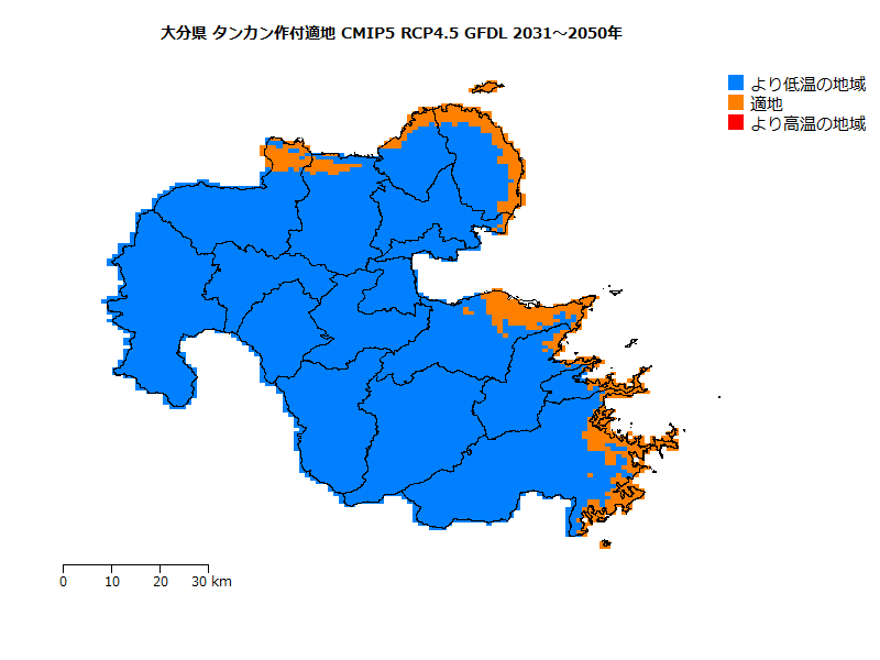 RCP4.5 地図