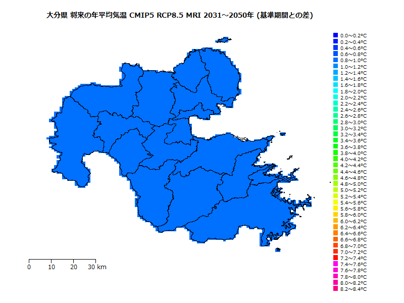 RCP8.5 地図