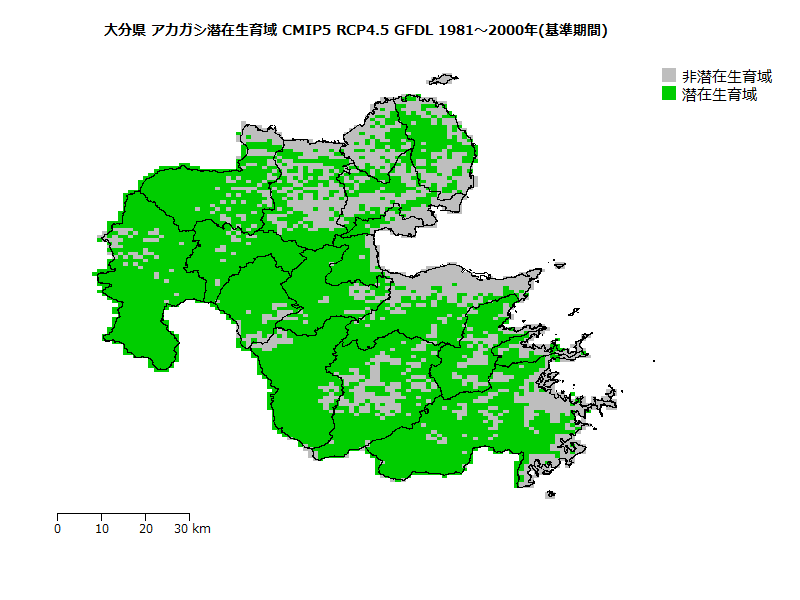 RCP4.5 地図