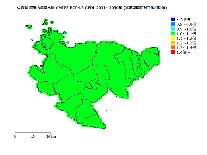 RCP4.5 地図