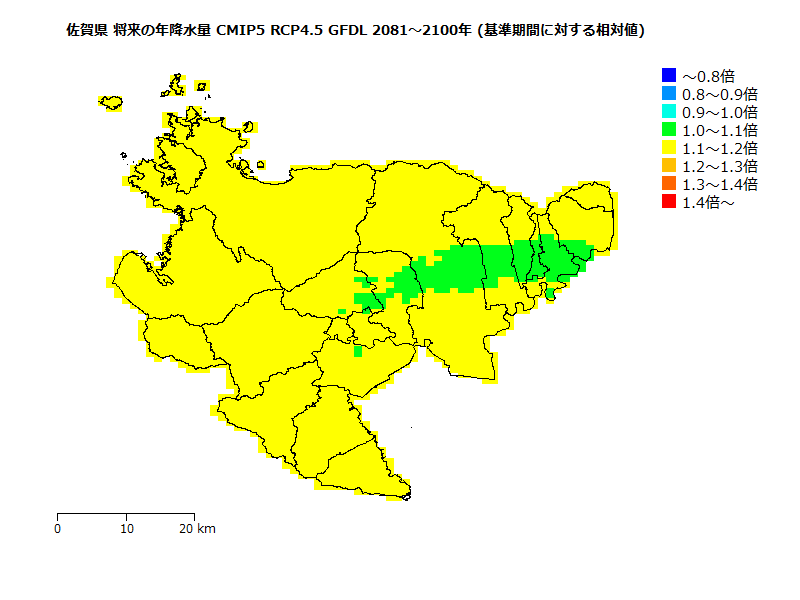 RCP4.5 地図
