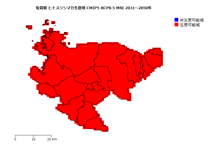 RCP8.5 地図