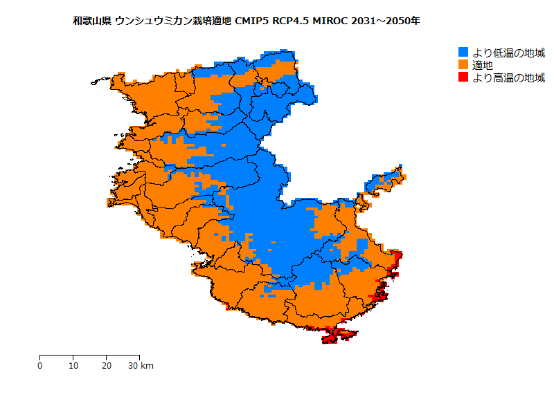 RCP4.5 地図