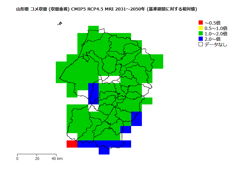 RCP4.5 地図