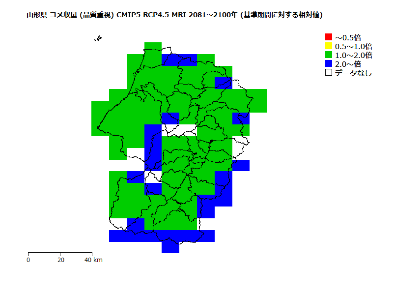 RCP4.5 地図