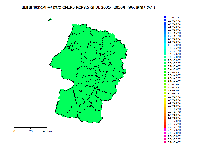 RCP8.5 地図