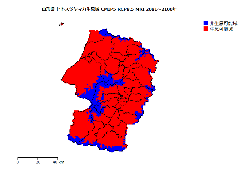RCP8.5 地図