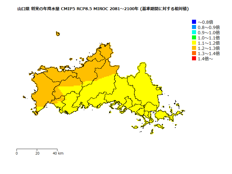 RCP8.5 地図