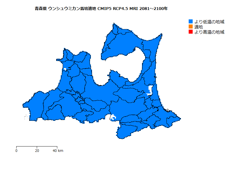 RCP4.5 地図