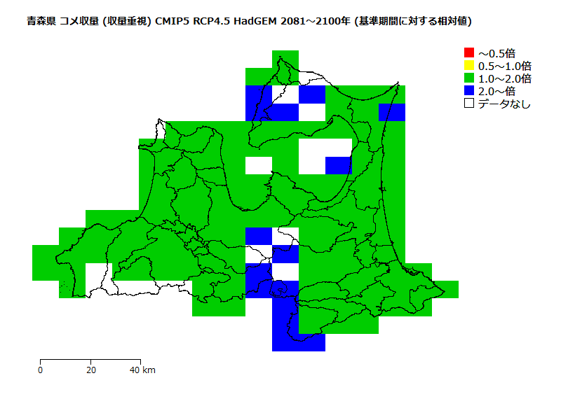 RCP4.5 地図
