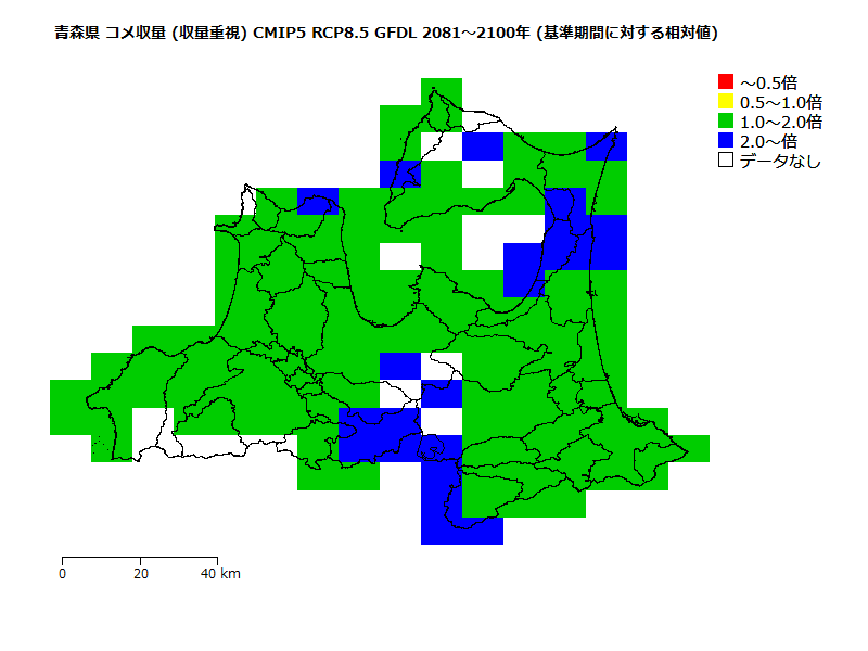 RCP8.5 地図