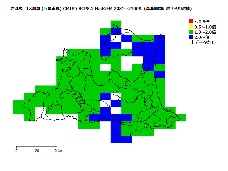 RCP8.5 地図