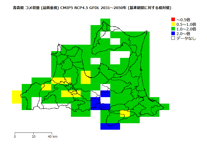 RCP4.5 地図