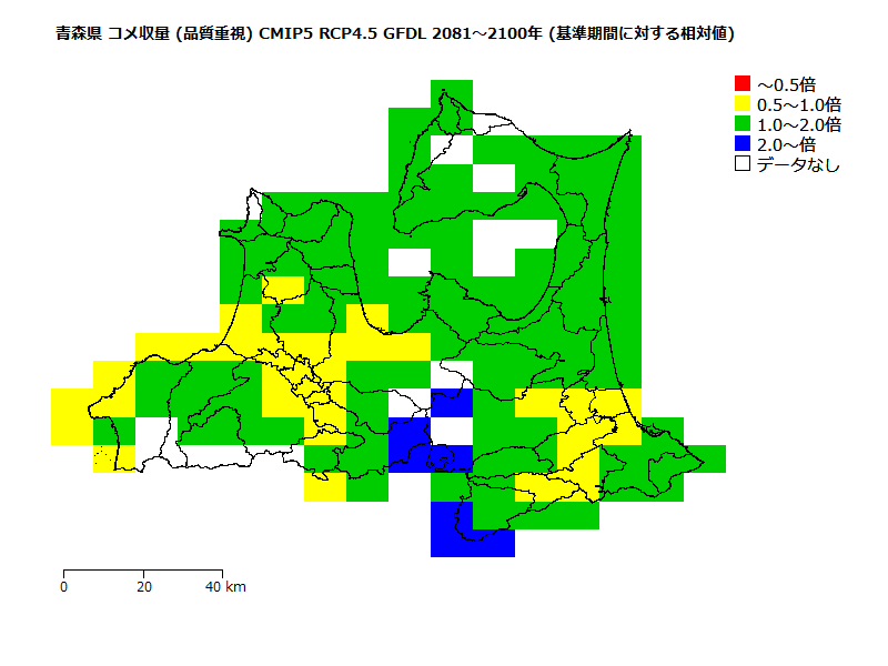 RCP4.5 地図