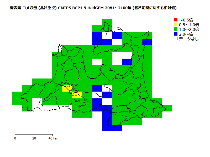 RCP4.5 地図