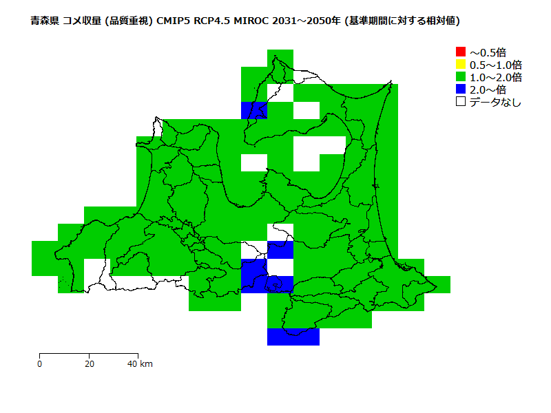 RCP4.5 地図
