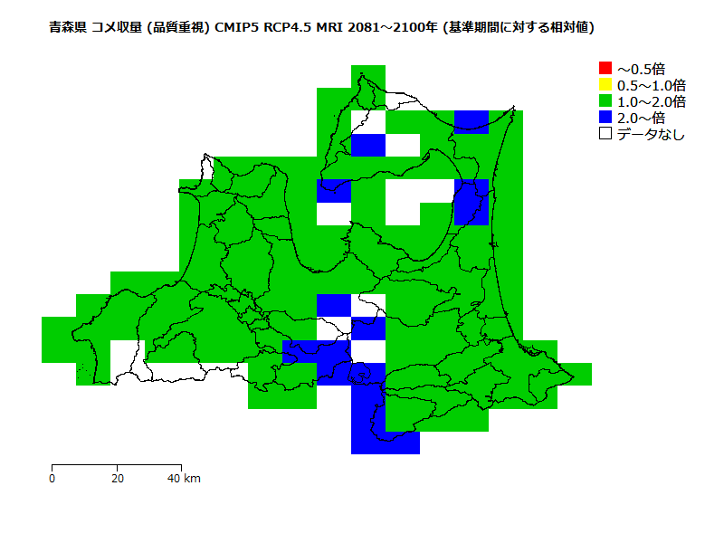 RCP4.5 地図