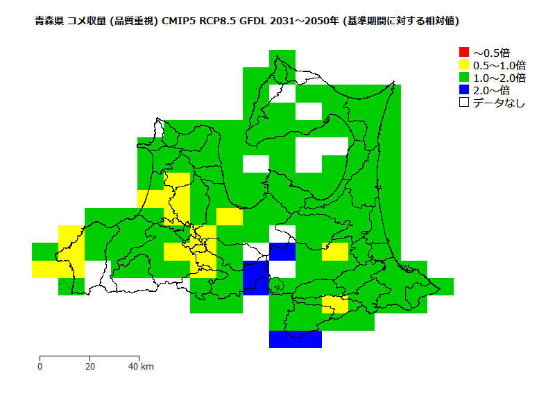 RCP8.5 地図