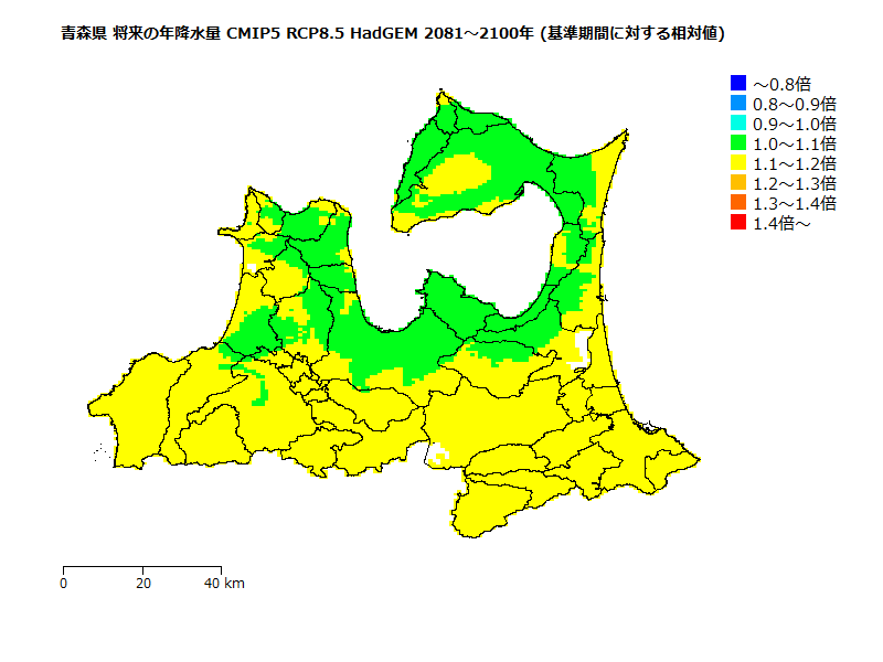 RCP8.5 地図