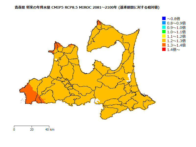 RCP8.5 地図