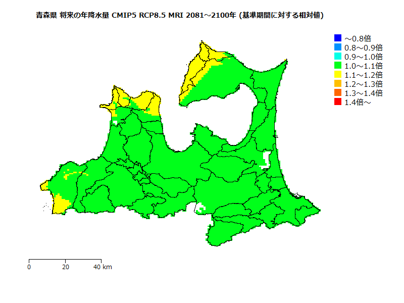 RCP8.5 地図