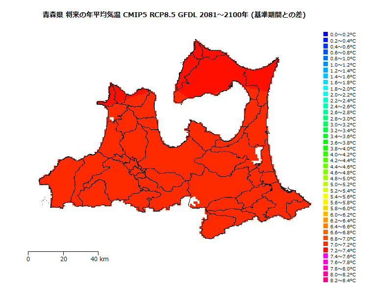 RCP8.5 地図