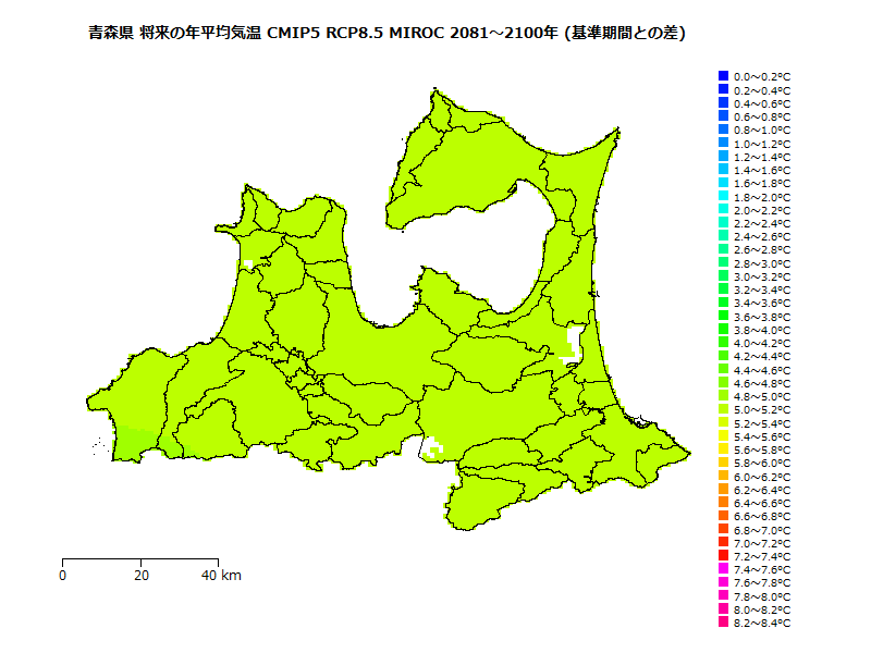 RCP8.5 地図