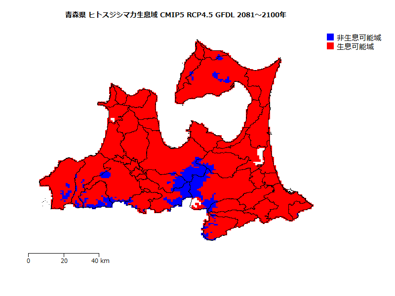 RCP4.5 地図