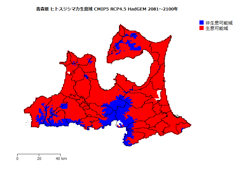 RCP4.5 地図