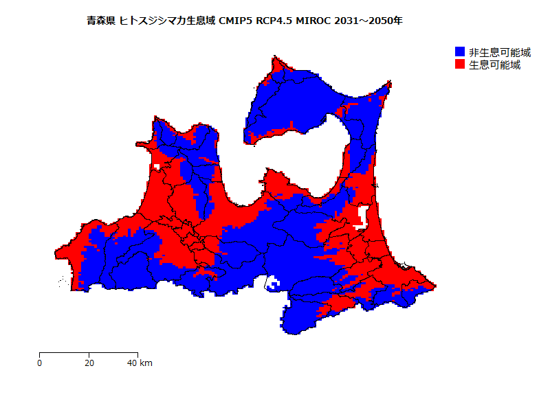 RCP4.5 地図
