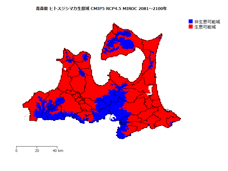 RCP4.5 地図