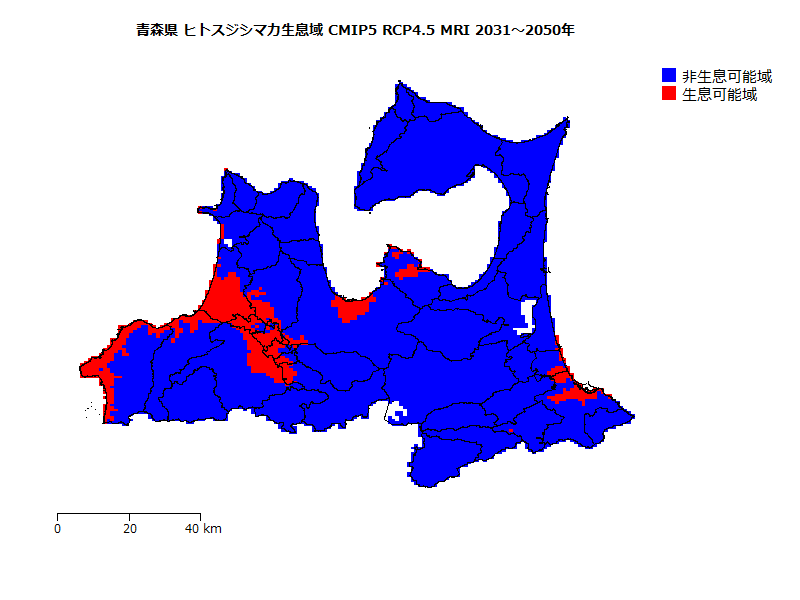 RCP4.5 地図