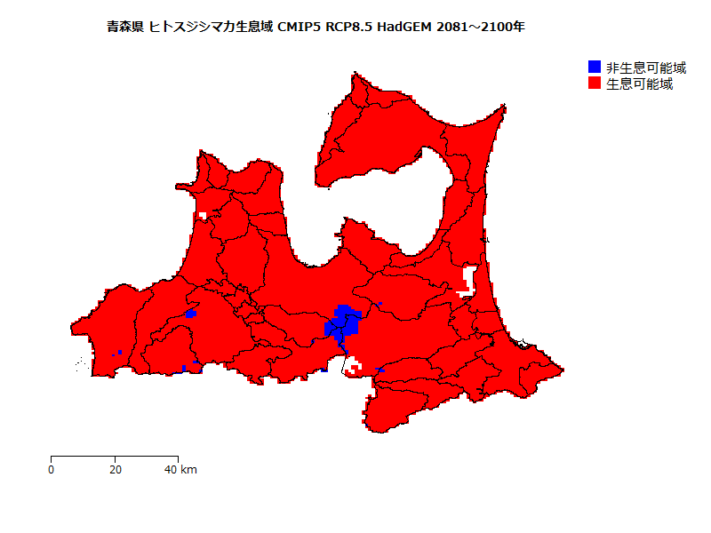 RCP8.5 地図