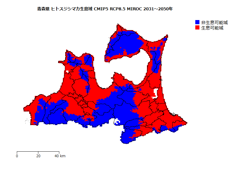 RCP8.5 地図