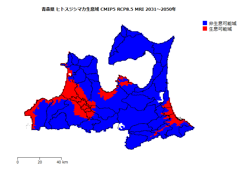 RCP8.5 地図