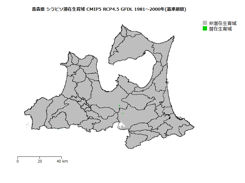 RCP4.5 地図