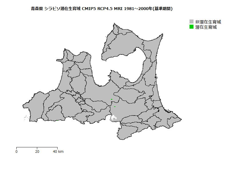 RCP4.5 地図