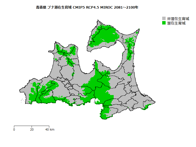 RCP4.5 地図