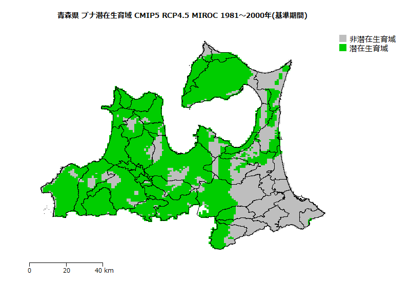 RCP4.5 地図