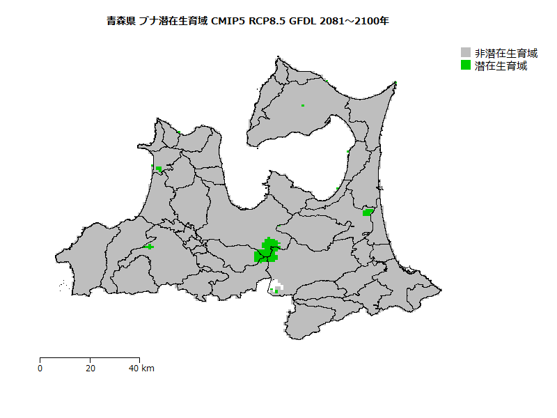 RCP8.5 地図