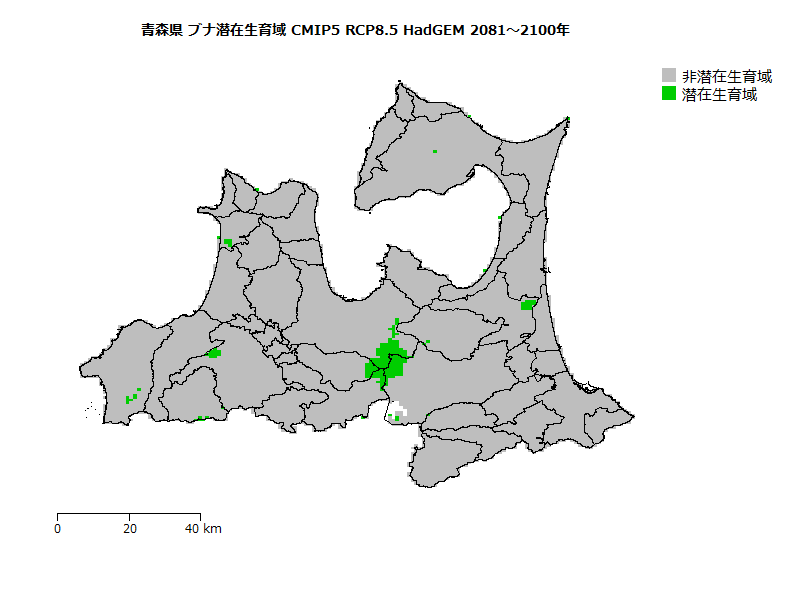 RCP8.5 地図