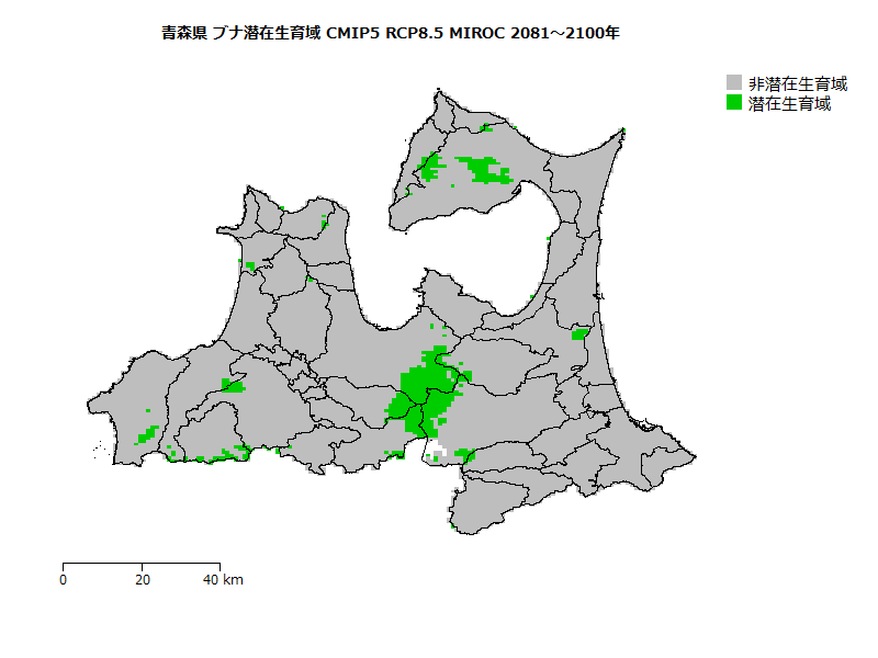 RCP8.5 地図