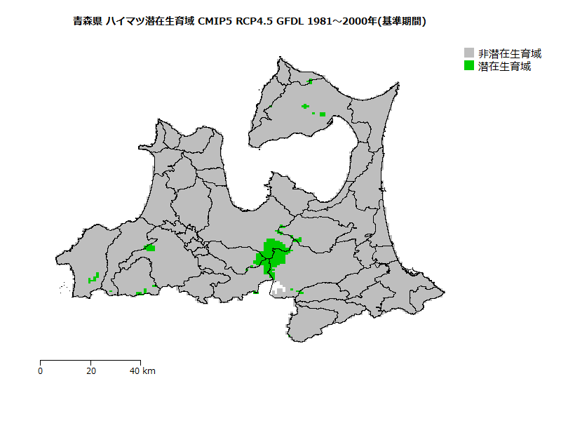 RCP4.5 地図