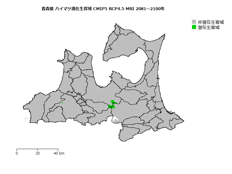 RCP4.5 地図