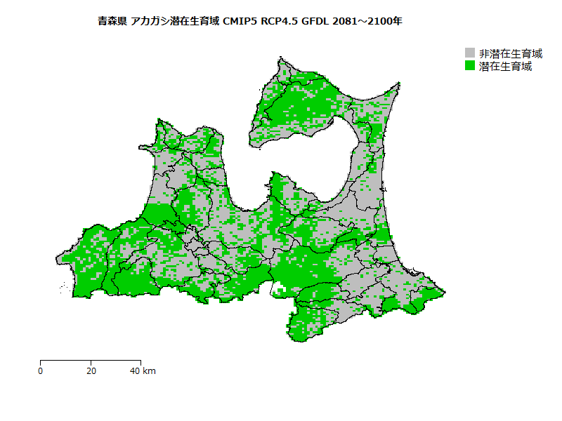 RCP4.5 地図