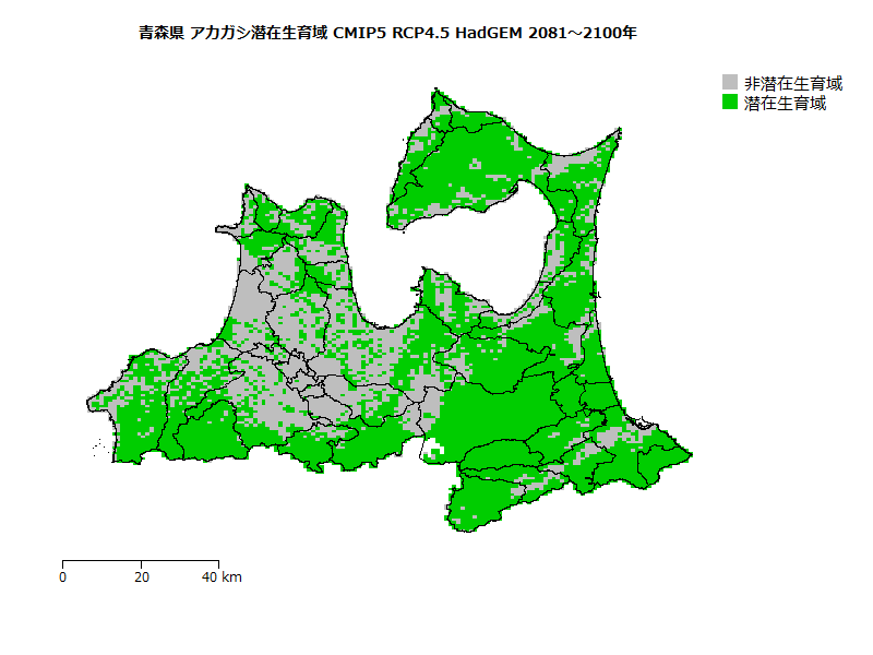 RCP4.5 地図