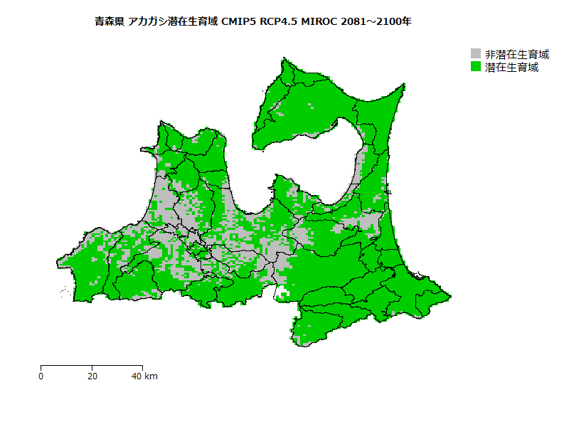 RCP4.5 地図